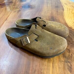 Birkenstock Leather Men's Clog Shoes Slip on 42 US 9 Men's 11 Women's Germany